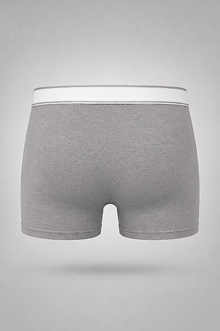 Gri Melanj Pamuklu Boxer - 2