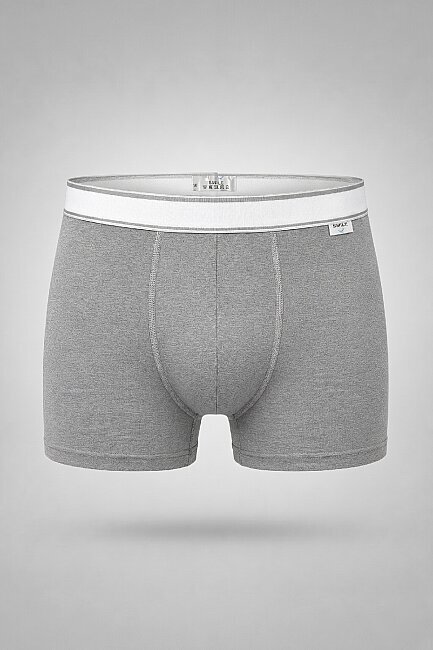 Gri Melanj Pamuklu Boxer