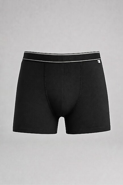 Siyah Pamuklu Boxer