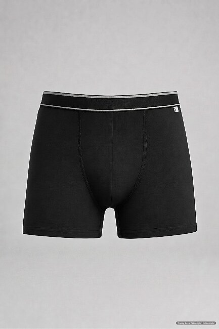 Siyah Pamuklu Boxer
