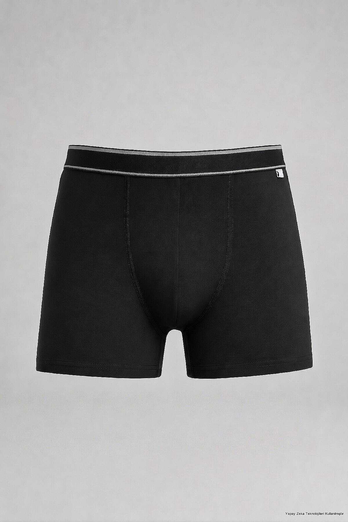 Siyah Pamuklu Boxer - 1