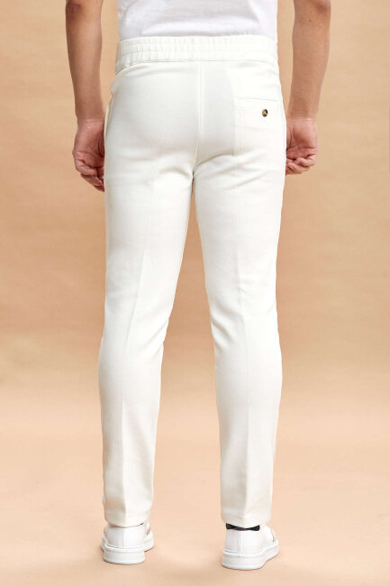 Off-White Cotton Sweatshirt Pants - 6