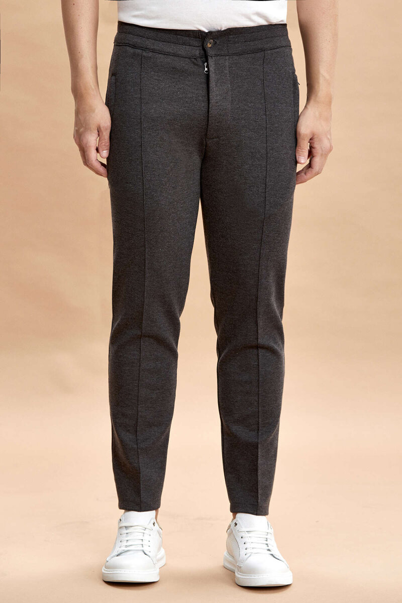 Anthracite Cotton Sweatshirt Pants (1)