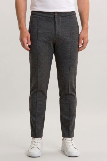 Anthracite Cotton Sweatshirt Pants - 1