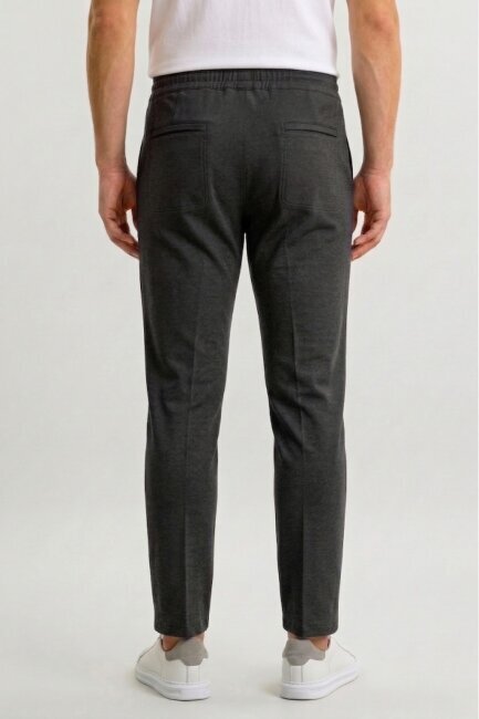 Anthracite Cotton Sweatshirt Pants - 5