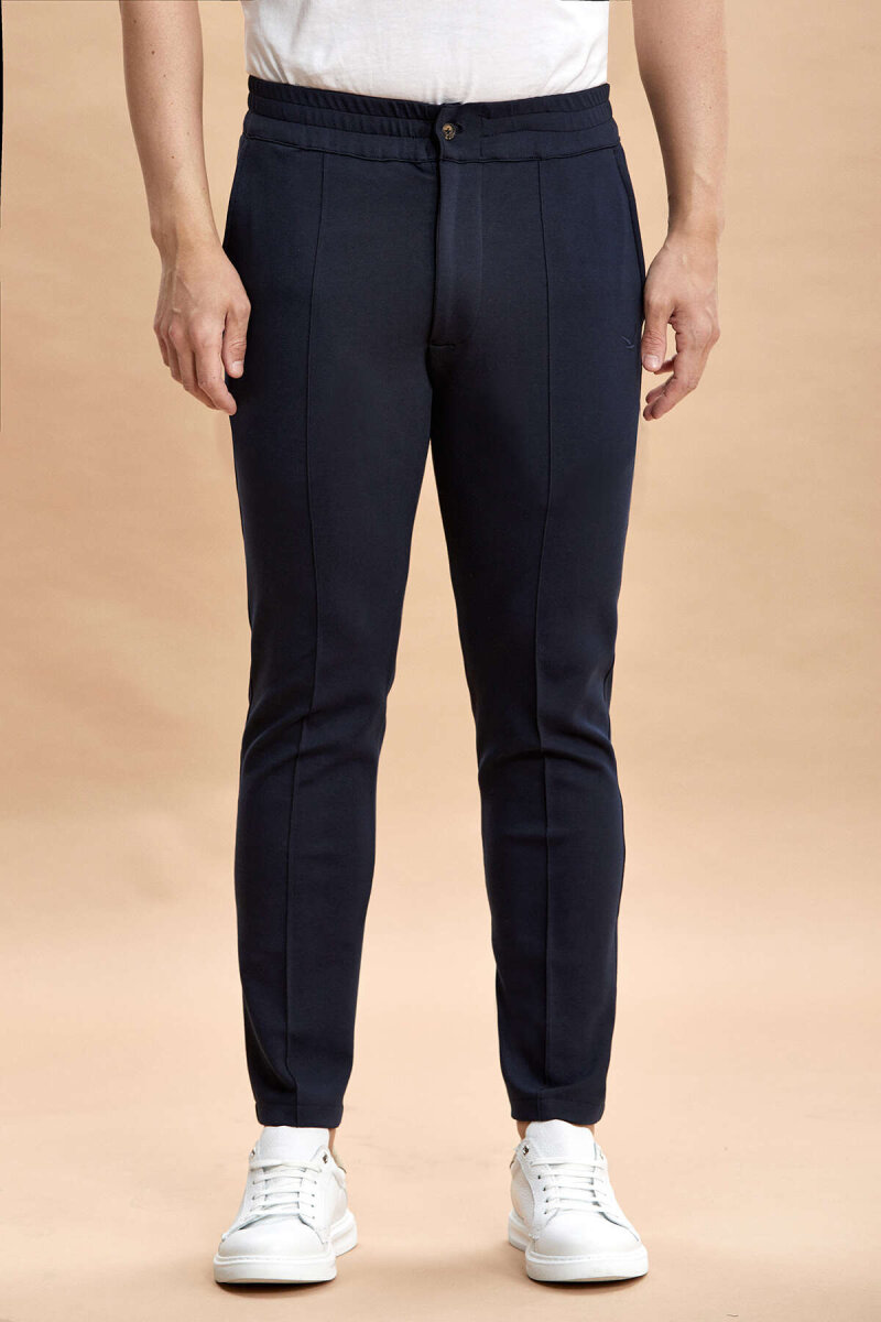 Navy Blue Cotton Sweatshirt Pants (1)