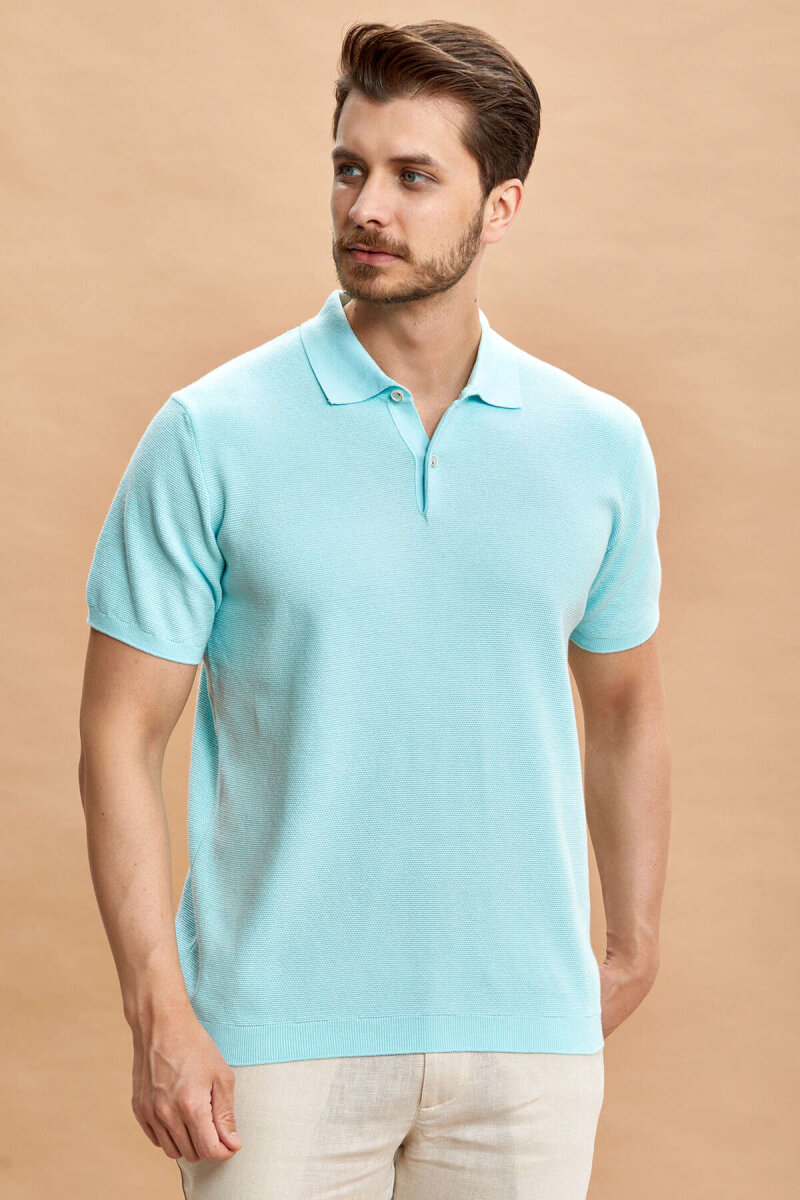 Mint %100 Pamuk Polo Triko Tişört - 1