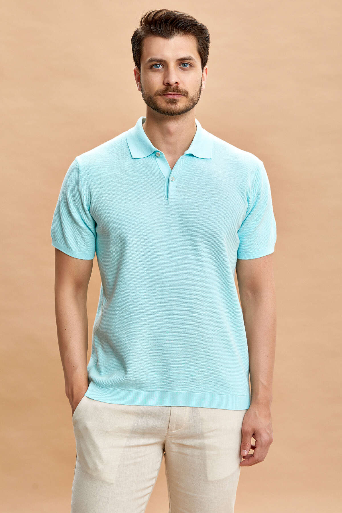 Mint %100 Pamuk Polo Triko Tişört - 6