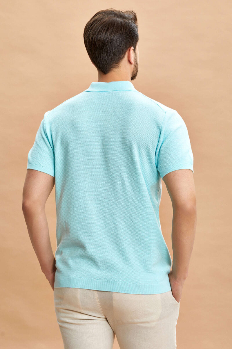 Mint %100 Pamuk Polo Triko Tişört - 7