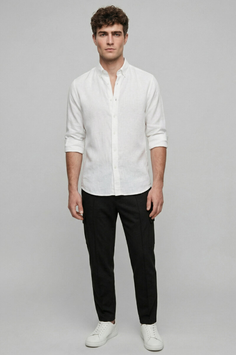 Black Cotton Sweatshirt Pants (1)