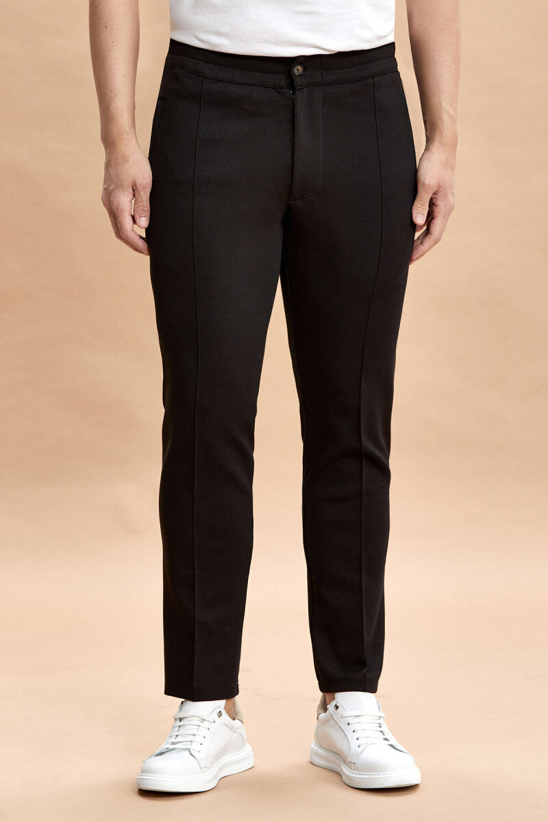 Black Cotton Sweatshirt Pants (1)