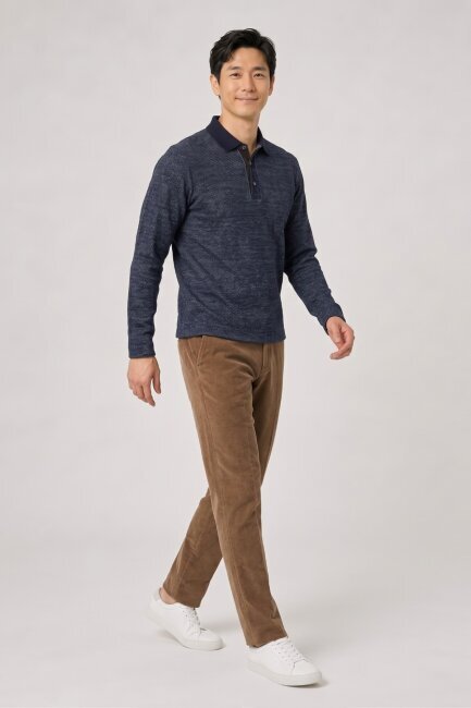 Lacivert Polo Sweatshirt (1)