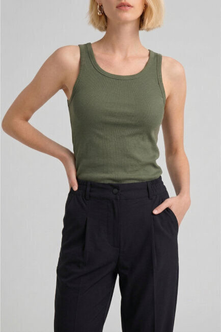 Siyah Teknik Kumaş Rahat Pantolon - 3