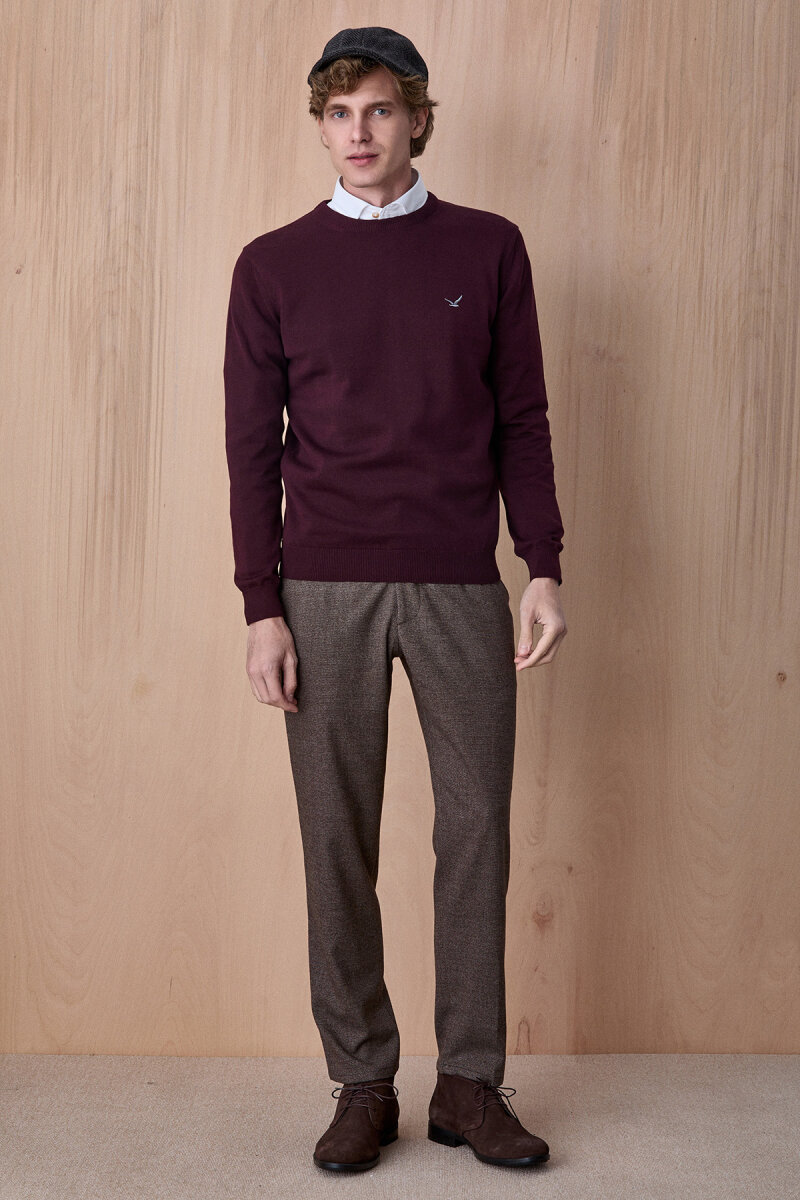 Mürdüm %100 Pamuk Bisiklet Yaka Kazak - 5