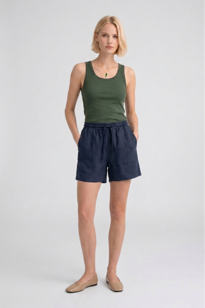 Haki %100 Pamuk Basic Atlet - 4