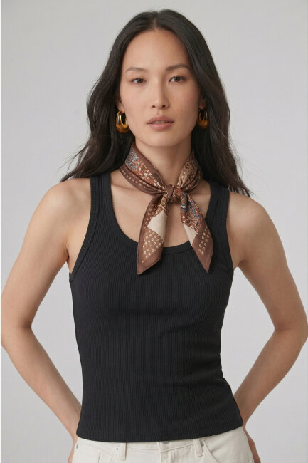 Siyah %100 Pamuk Basic Atlet - 3