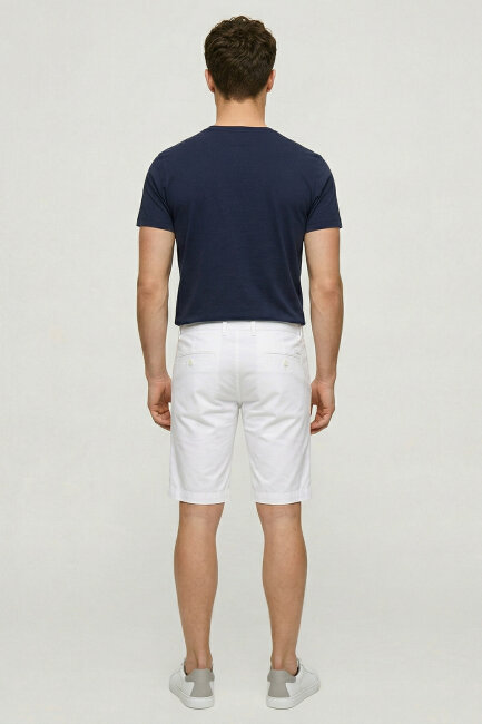 Navy Blue Cotton Crew Neck Printed T-Shirt - 6