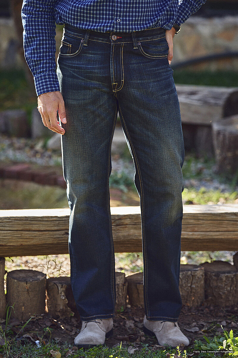 Indigo %100 Pamuk Denim Pantolon