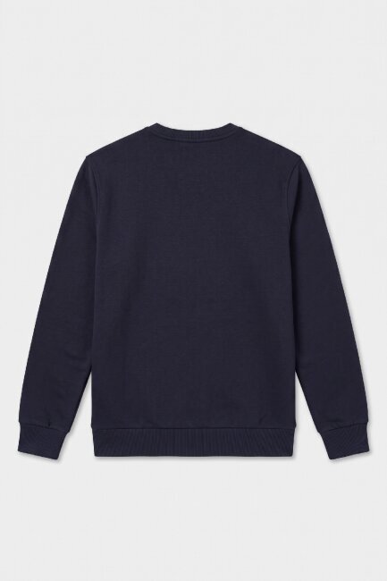 Navy Blue 100% Cotton Sweatshirt - 4