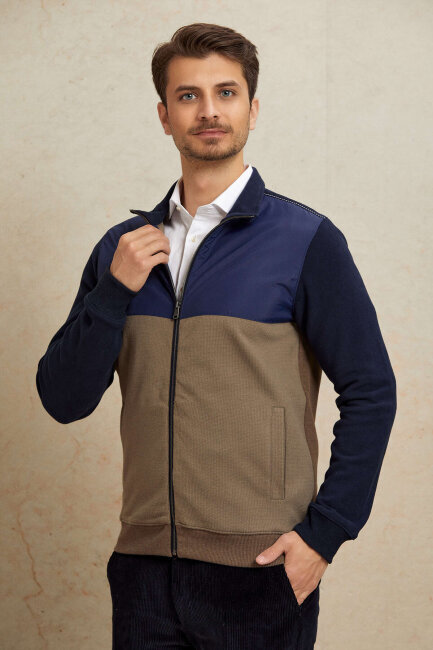 Beige 100% Cotton Sweatshirt - 4