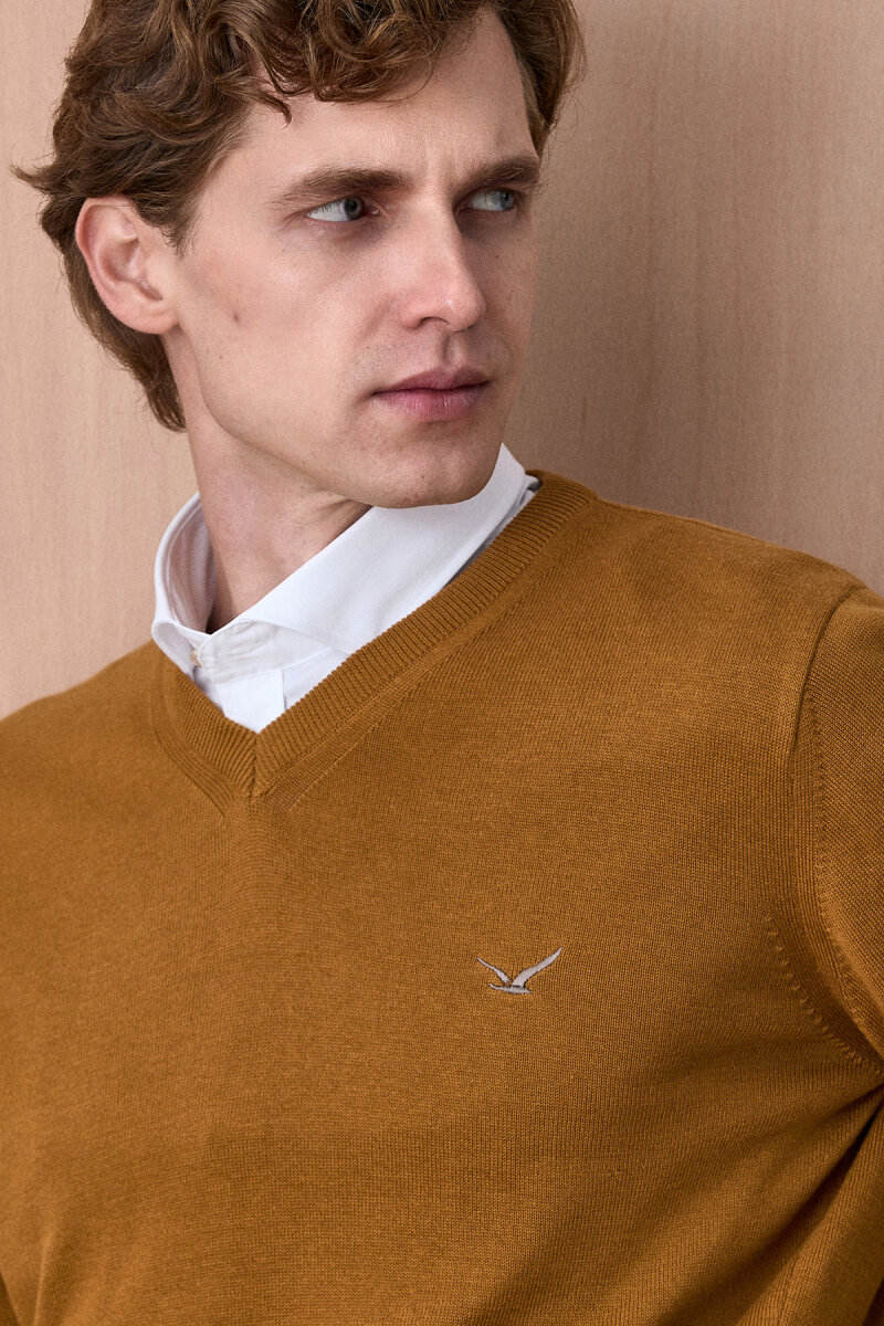 Hardal %100 Pamuk V Yaka Kazak (1)