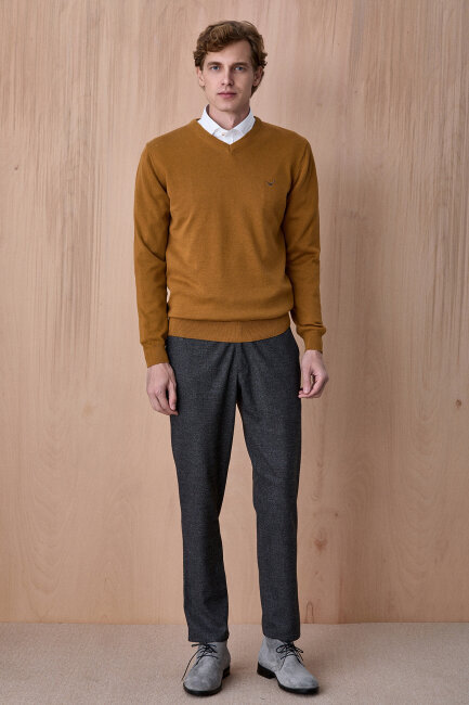 Hardal %100 Pamuk V Yaka Kazak - 4