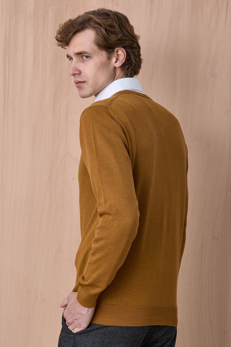 Hardal %100 Pamuk V Yaka Kazak - 6