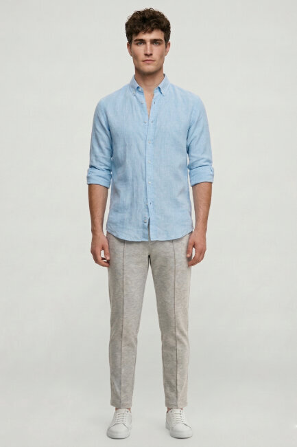 Gri Pamuklu Sweat Pantolon (1)