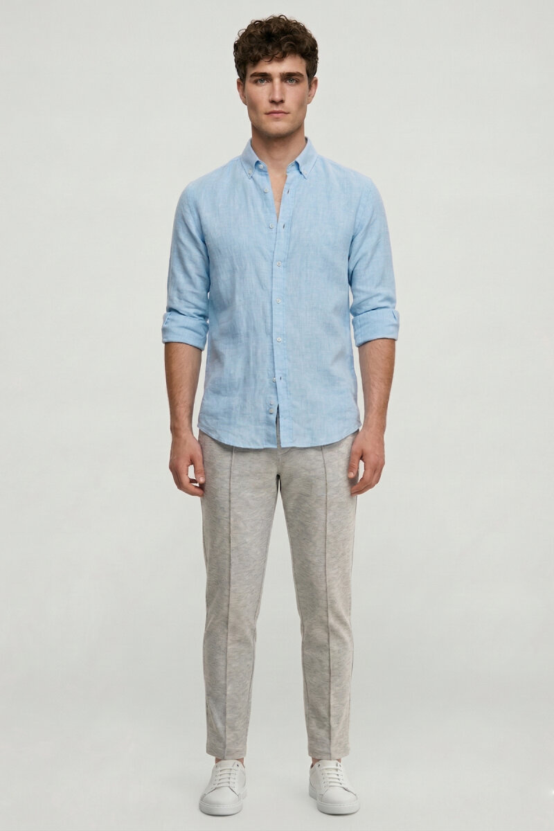 Gri Pamuklu Sweat Pantolon (1)