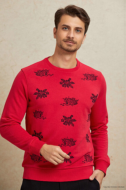 Fuchsia 100% Cotton Sweatshirt - 2