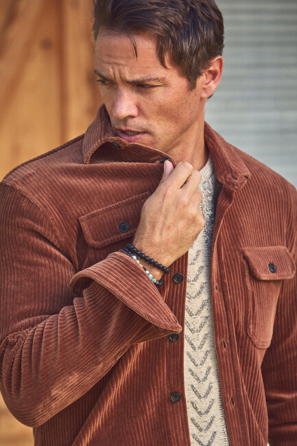 Kiremit Pamuklu Kadife Dış Gömlek - 2