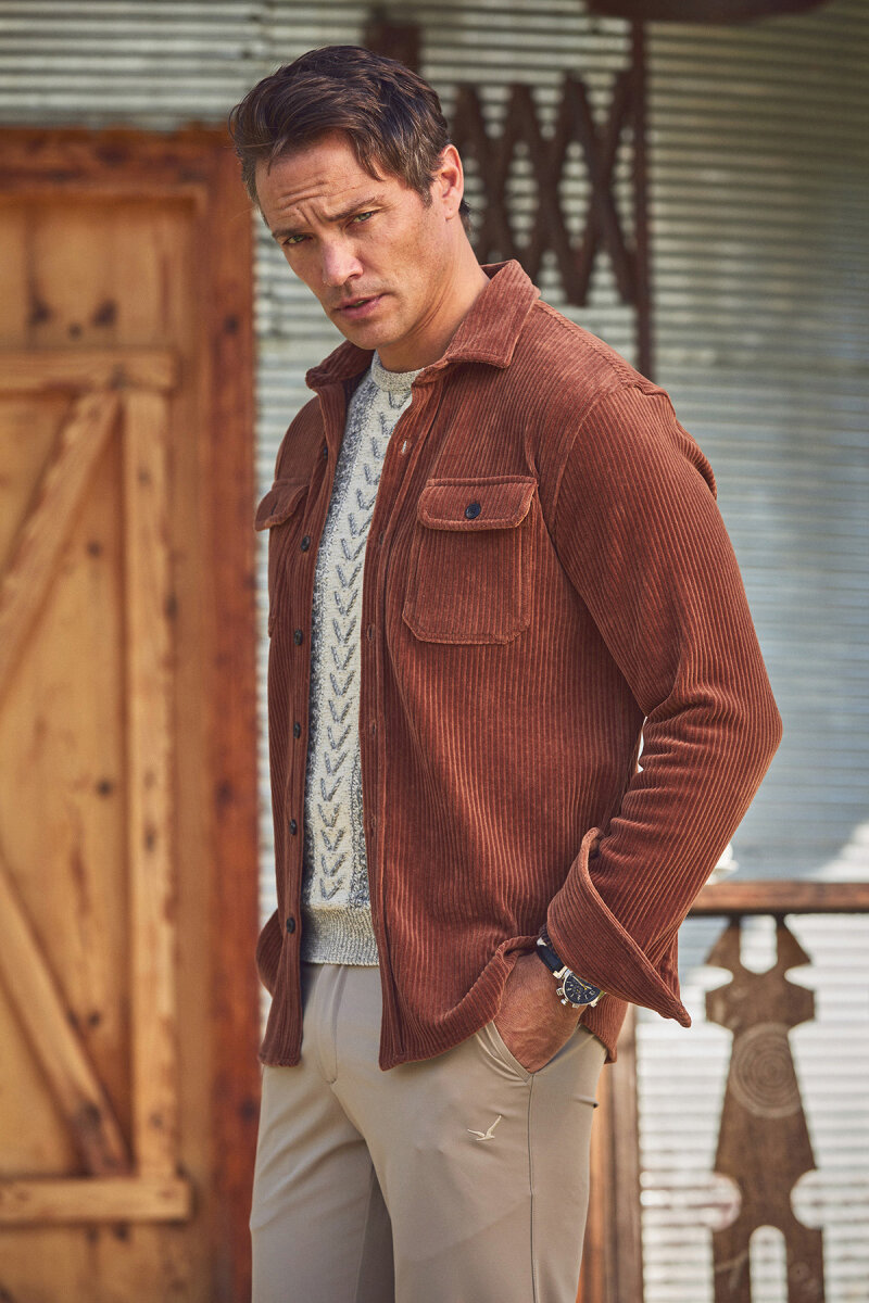 Kiremit Pamuklu Kadife Dış Gömlek - 4