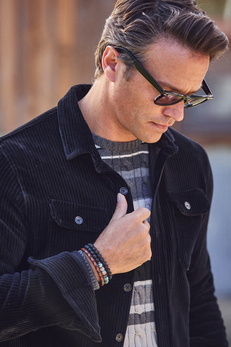 Siyah Pamuklu Kadife Dış Gömlek (1)