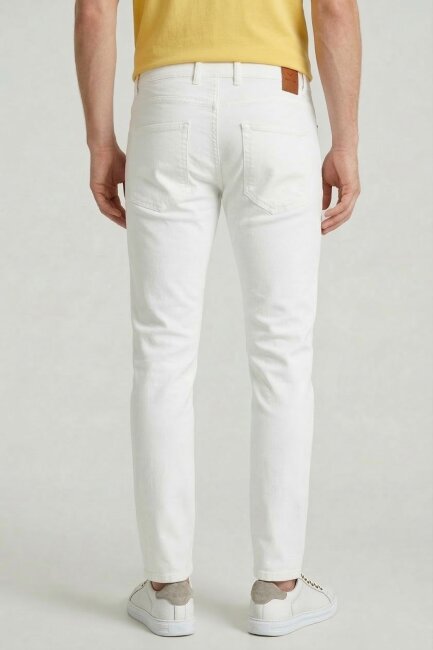 White 100% Cotton Pocket Trousers - 5