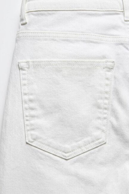 White 100% Cotton Pocket Trousers - 4