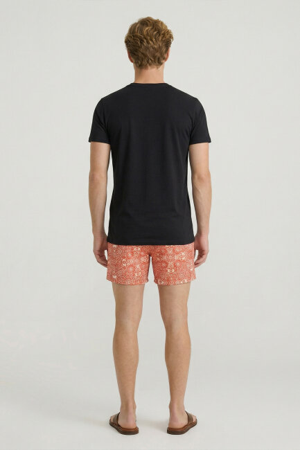 Black Cotton Seagull Print T-shirt - 6