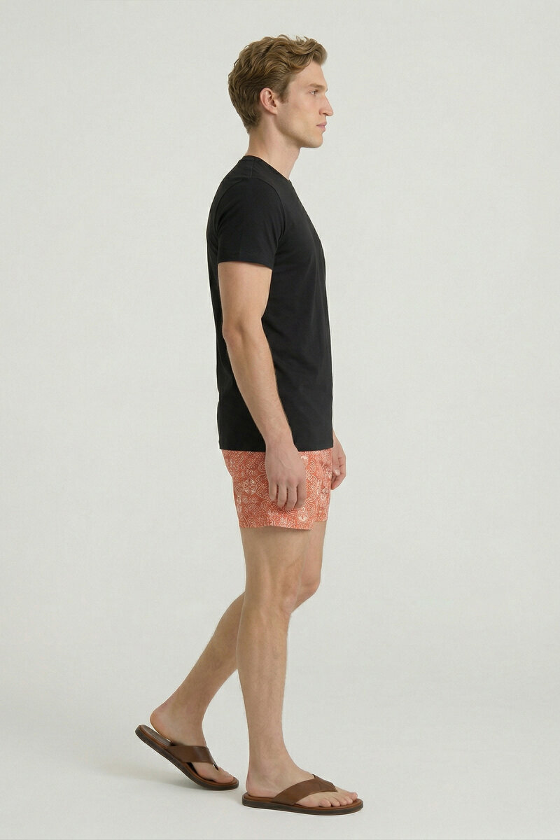 Black Cotton Seagull Print T-shirt - 4