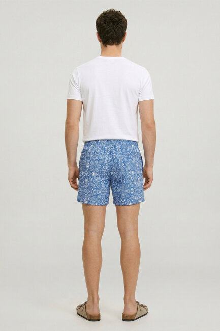 White Cotton Crew Neck Printed T-shirt - 6