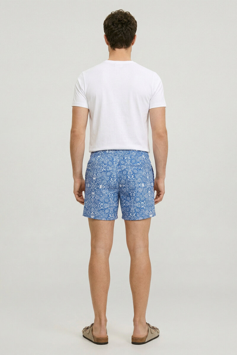 White Cotton Crew Neck Printed T-shirt - 6