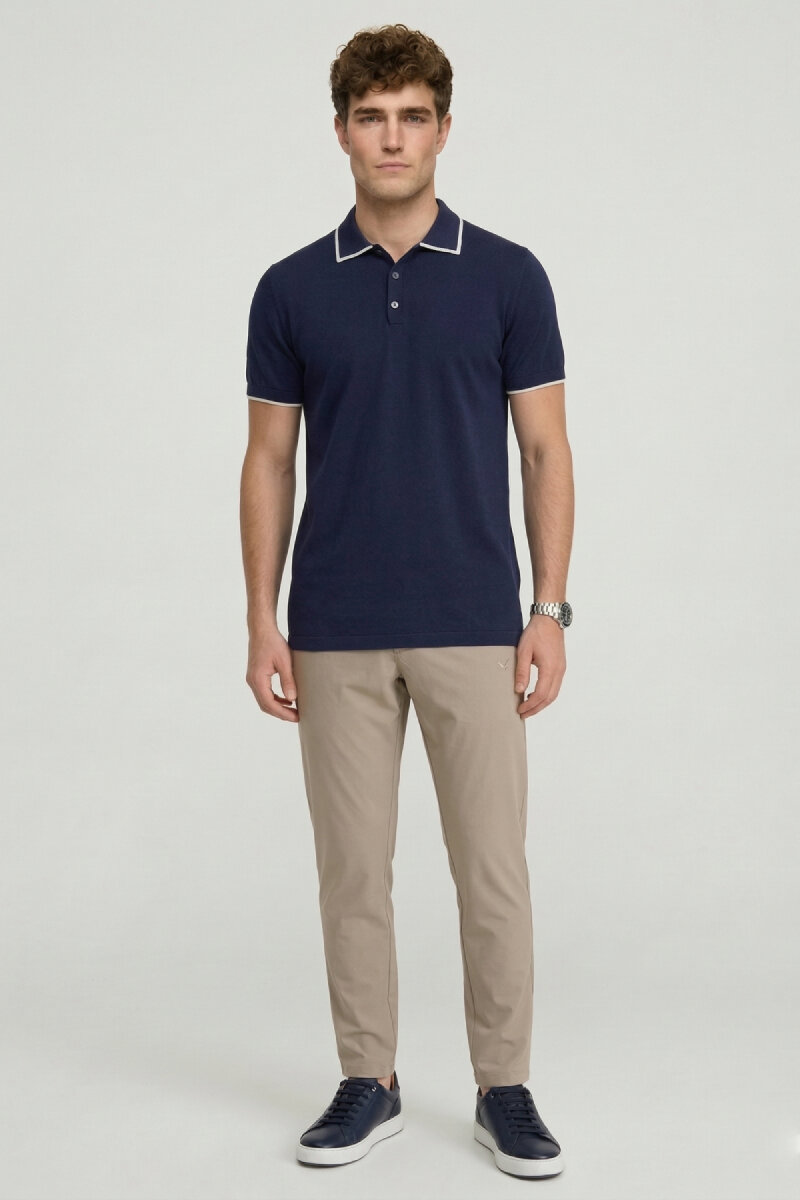 Beige Casual Trousers