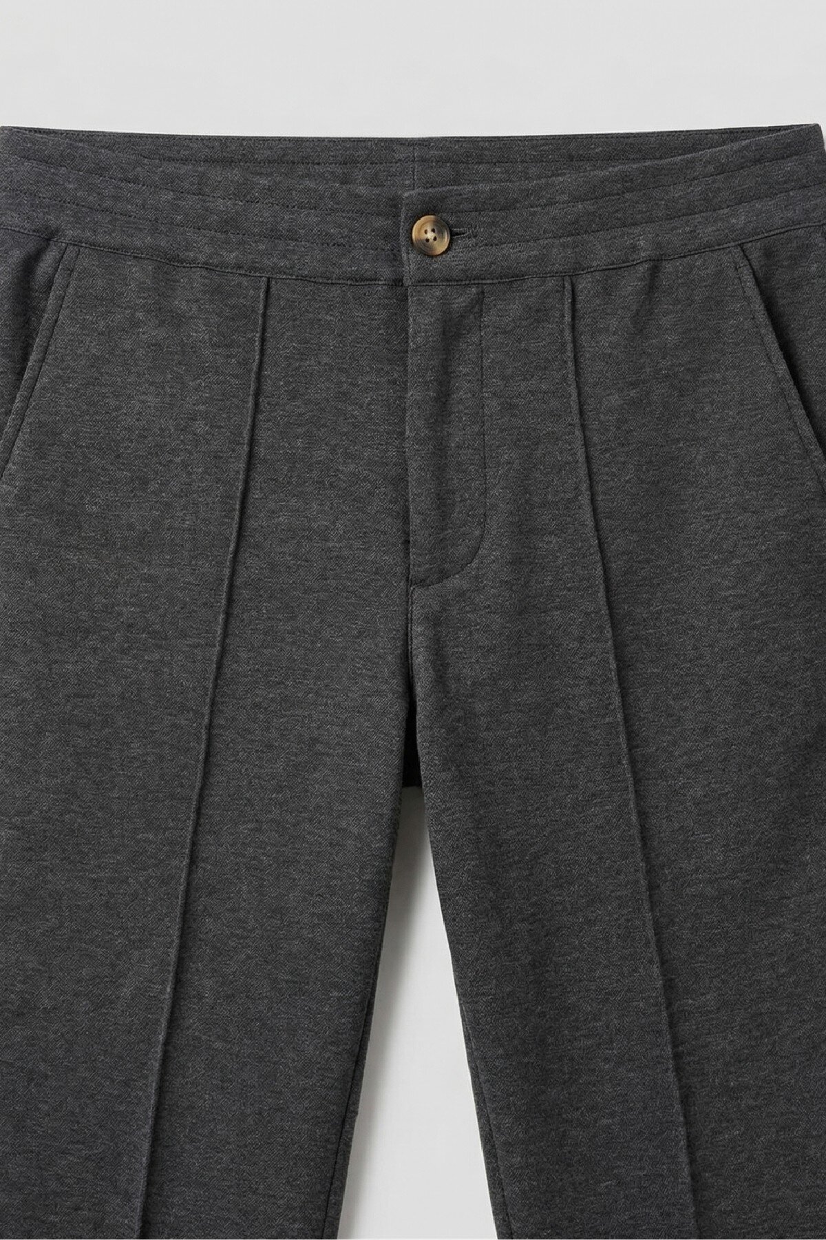 Antrasit Pamuklu Sweat Pantolon - 3