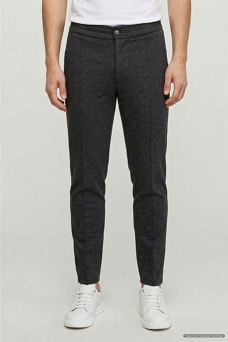 Antrasit Pamuklu Sweat Pantolon