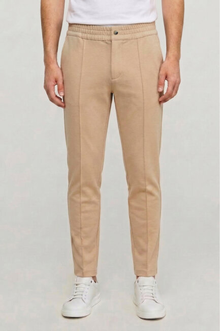 Bej Pamuklu Sweat Pantolon