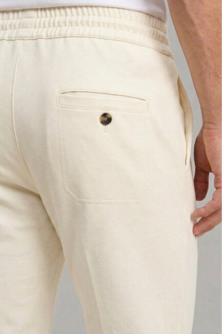 Kırık Beyaz Pamuklu Sweat Pantolon - 3
