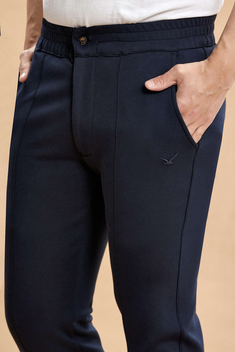 Lacivert Pamuklu Sweat Pantolon - 3