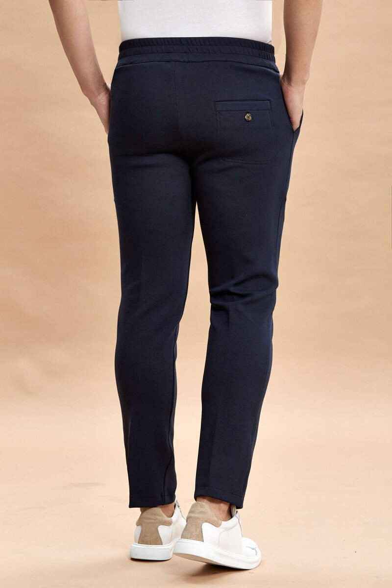 Lacivert Pamuklu Sweat Pantolon - 6