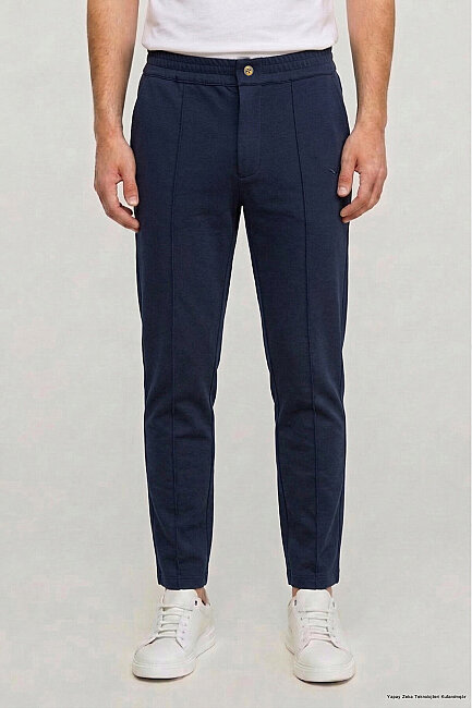 Lacivert Pamuklu Sweat Pantolon