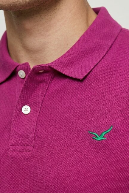 Purple 100% Cotton Polo T-shirt - 3