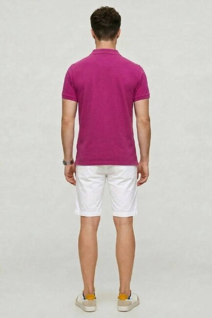 Purple 100% Cotton Polo T-shirt - 6