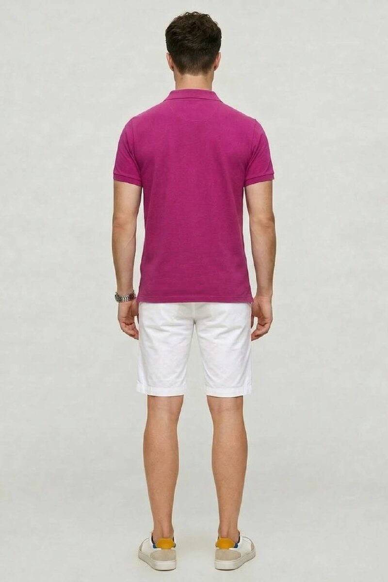 Purple 100% Cotton Polo T-shirt - 6